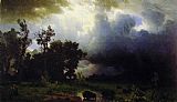 Albert Bierstadt Buffalo Trail painting